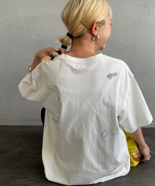 PAYDAY（ペイデイ）の「[PAY DAY/ペイデイ] 別注 ミックスロゴデザインTシャツ（Tシャツ/カットソー・レディース・ホワイト/ブラック・F）」の10枚目の写真