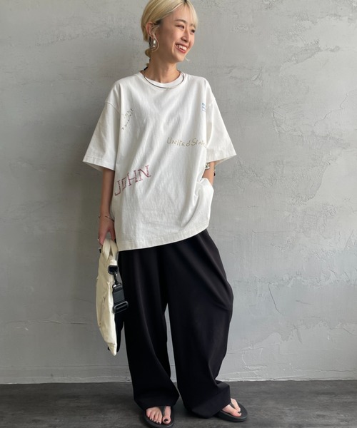 PAYDAY（ペイデイ）の「[PAY DAY/ペイデイ] 別注 ミックスロゴデザインTシャツ（Tシャツ/カットソー・レディース・ホワイト/ブラック・F）」の17枚目の写真