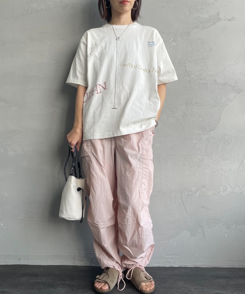 tシャツ 「PAY DAY/ペイデイ」 別注 ミックスロゴデザインTシャツ レディース セール】[PAY DAY/ペイデイ] 別注 ミックスロゴデザインTシャツ