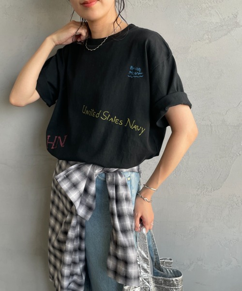 tシャツ 「PAY DAY/ペイデイ」 別注 ミックスロゴデザインTシャツ レディース セール】[PAY DAY/ペイデイ] 別注 ミックスロゴデザインTシャツ