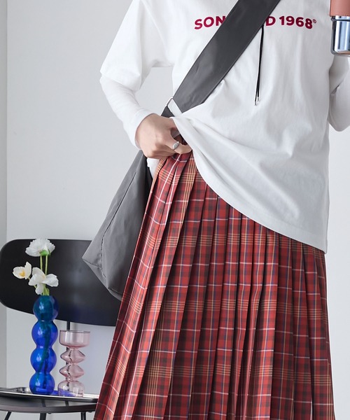 forksy.】ミドル丈アソートプリーツチェックスカート forksy.│MONO