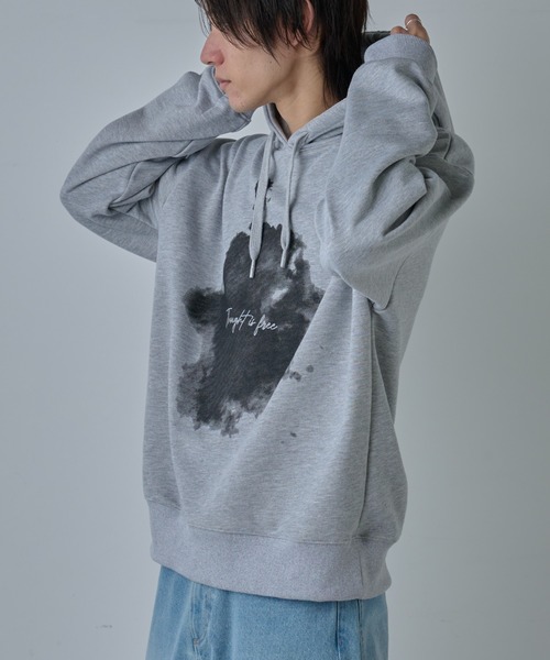 COLONY 2139（コロニートゥーワンスリーナイン）の「スモークプリントプルパーカー（パーカー・メンズ・グレー/ブラック・MEDIUM/LARGE）」の4枚目の写真