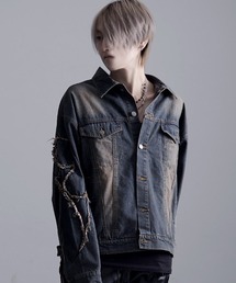 『SILVER BULLET SELECT AP/シルバーバレットセレクト』トライバル刺繍長袖Gジャン