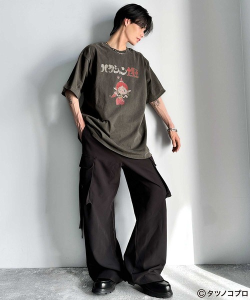 新品⭐️タグ付き ❤️Lサイズ ANEW メンズ トップス　ブラック人気セットアップ セール】【タツノコプロ】アクビちゃん。オリジナルデザイン前後2way