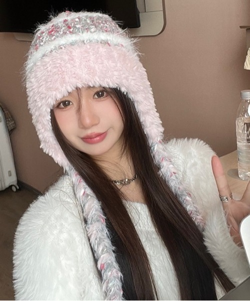 Vipoa（ヴィポア）の「三つ編みニット帽（ニットキャップ/ビーニー