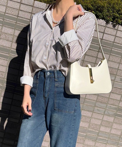 Dita Muaj.(ディータムアージュ)の「アクセントチェーンハンドバッグ(ハンドバッグ・レディース・ベージュ/アイボリー/ライトグリーン・FREE)」の15枚目の写真