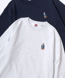 BEN DAVIS/ベンデイビス GORILLA EMB LS TEE/ゴリラ ロゴ ワンポイント刺繍 ロングスリーブTシャツ/ロンT/レディース メンズ