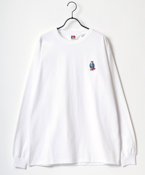 BEN DAVIS(ベンデイビス)の「BEN DAVIS/ベンデイビス GORILLA EMB LS TEE/ゴリラ ロゴ ワンポイント刺繍 ロングスリーブTシャツ/ロンT/レディース メンズ(Tシャツ/カットソー・メンズ・アッシュグレー/ブラック/ネイビー/ホワイト・XL/L/M)」の9枚目の写真