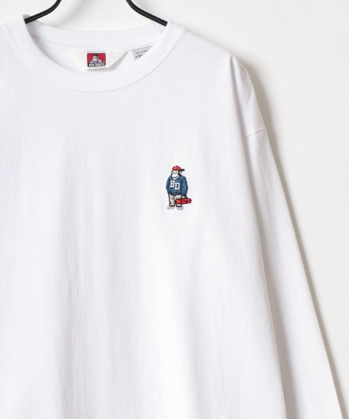 BEN DAVIS(ベンデイビス)の「BEN DAVIS/ベンデイビス GORILLA EMB LS TEE/ゴリラ ロゴ ワンポイント刺繍 ロングスリーブTシャツ/ロンT/レディース メンズ(Tシャツ/カットソー・メンズ・アッシュグレー/ブラック/ネイビー/ホワイト・XL/L/M)」の5枚目の写真
