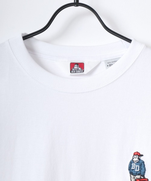 BEN DAVIS(ベンデイビス)の「BEN DAVIS/ベンデイビス GORILLA EMB LS TEE/ゴリラ ロゴ ワンポイント刺繍 ロングスリーブTシャツ/ロンT/レディース メンズ(Tシャツ/カットソー・メンズ・アッシュグレー/ブラック/ネイビー/ホワイト・XL/L/M)」の17枚目の写真
