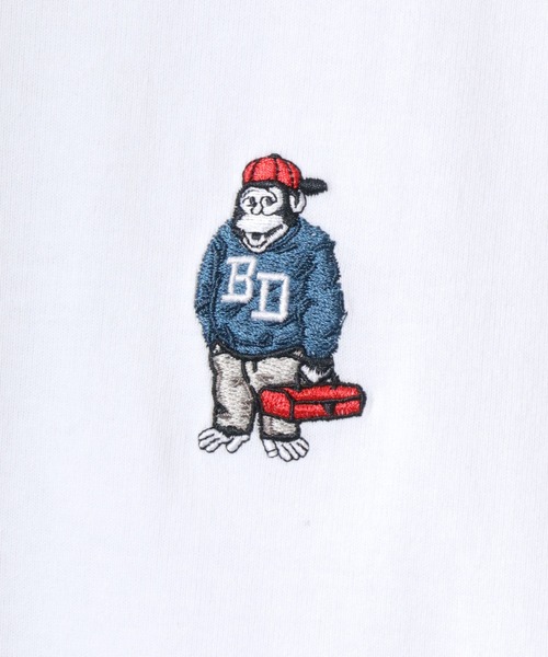 BEN DAVIS(ベンデイビス)の「BEN DAVIS/ベンデイビス GORILLA EMB LS TEE/ゴリラ ロゴ ワンポイント刺繍 ロングスリーブTシャツ/ロンT/レディース メンズ(Tシャツ/カットソー・メンズ・アッシュグレー/ブラック/ネイビー/ホワイト・XL/L/M)」の18枚目の写真