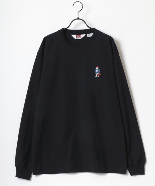 BEN DAVIS(ベンデイビス)の「BEN DAVIS/ベンデイビス GORILLA EMB LS TEE/ゴリラ ロゴ ワンポイント刺繍 ロングスリーブTシャツ/ロンT/レディース メンズ(Tシャツ/カットソー・メンズ・アッシュグレー/ブラック/ネイビー/ホワイト・XL/L/M)」の11枚目の写真