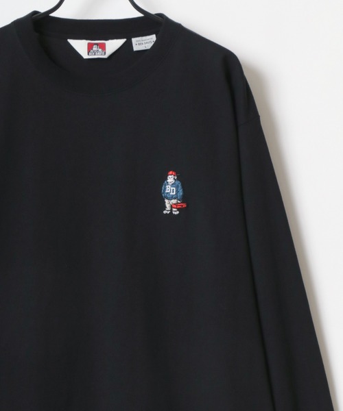BEN DAVIS(ベンデイビス)の「BEN DAVIS/ベンデイビス GORILLA EMB LS TEE/ゴリラ ロゴ ワンポイント刺繍 ロングスリーブTシャツ/ロンT/レディース メンズ(Tシャツ/カットソー・メンズ・アッシュグレー/ブラック/ネイビー/ホワイト・XL/L/M)」の6枚目の写真