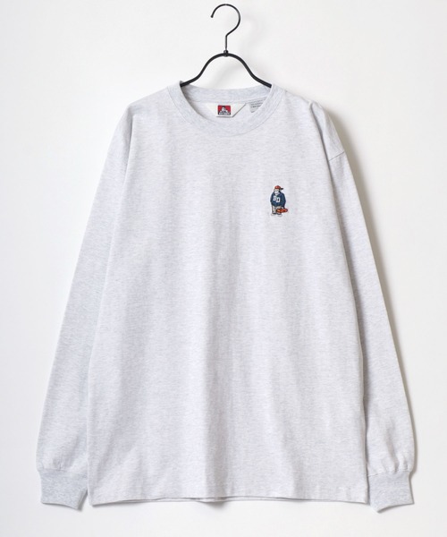 BEN DAVIS(ベンデイビス)の「BEN DAVIS/ベンデイビス GORILLA EMB LS TEE/ゴリラ ロゴ ワンポイント刺繍 ロングスリーブTシャツ/ロンT/レディース メンズ(Tシャツ/カットソー・メンズ・アッシュグレー/ブラック/ネイビー/ホワイト・XL/L/M)」の13枚目の写真