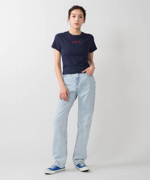 売れ筋商品|||リーバイス Tシャツ レディース トップス Polo shirt - chest hit fragrant lilac セール】リーバイス スポーツロゴTシャツ レディースサイズ（T