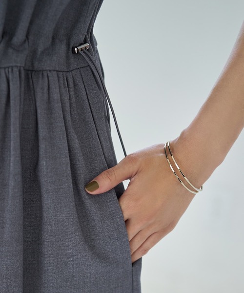 STYLE DELI（スタイルデリ）の「ダブルファスナージャンパースカート（ワンピース・レディース・ブラック/グレー/ベージュ・SMALL/MEDIUM）」の16枚目の写真