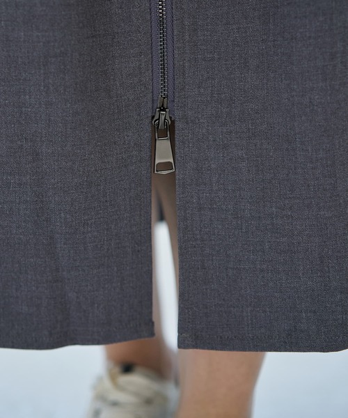 STYLE DELI（スタイルデリ）の「ダブルファスナージャンパースカート（ワンピース・レディース・ブラック/グレー/ベージュ・SMALL/MEDIUM）」の17枚目の写真