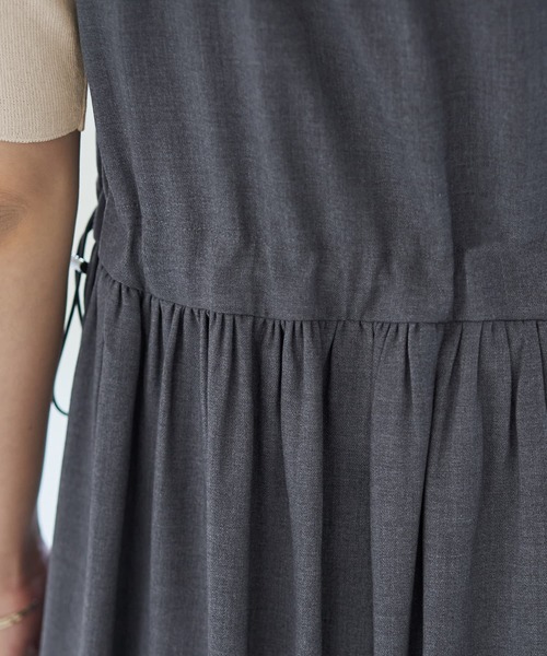 STYLE DELI（スタイルデリ）の「ダブルファスナージャンパースカート（ワンピース・レディース・ブラック/グレー/ベージュ・SMALL/MEDIUM）」の19枚目の写真