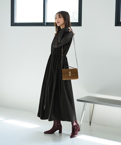STYLE DELI（スタイルデリ）の「ダブルファスナージャンパースカート（ワンピース・レディース・ブラック/グレー/ベージュ・SMALL/MEDIUM）」の5枚目の写真