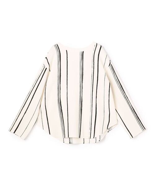 ◆美品◆ギャルリーヴィー◆ドローイングラインプリントプルオーバーシャツ◆F セール】ドローイングラインプリント プルオーバーシャツ（シャツ