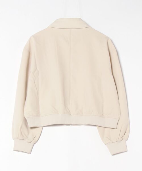 STYLEBLOCK(スタイルブロック)の「ビッグポケットジップブルゾン(MA-1・レディース・ブラック/アイボリー・FREE)」の3枚目の写真