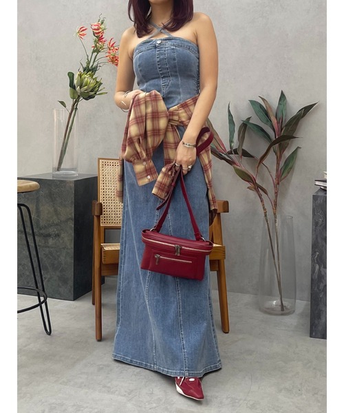 EVRIS（エヴリス）の「ジップショルダーBAG（ショルダーバッグ・レディース・レッド/ブラック・FREE）」の8枚目の写真