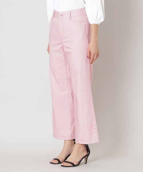 TO BE CHIC(トゥー ビー シック)の「カラーワイドシルエット デニムパンツ(デニムパンツ・レディース・ピンク系その他2/オフホワイト・42/40)」の6枚目の写真