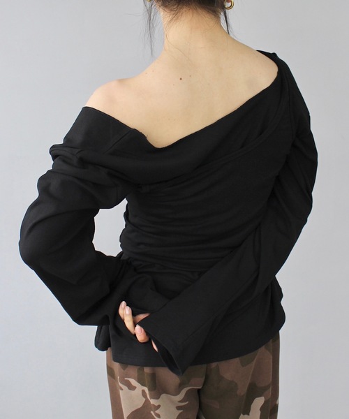 SANSeLF(サンセルフ)の「2set レイヤードトップス【SANSeLF】sanw25s012(その他トップス・レディース・ブラック/ホワイト/ライトイエロー/グレー・FREE)」の22枚目の写真