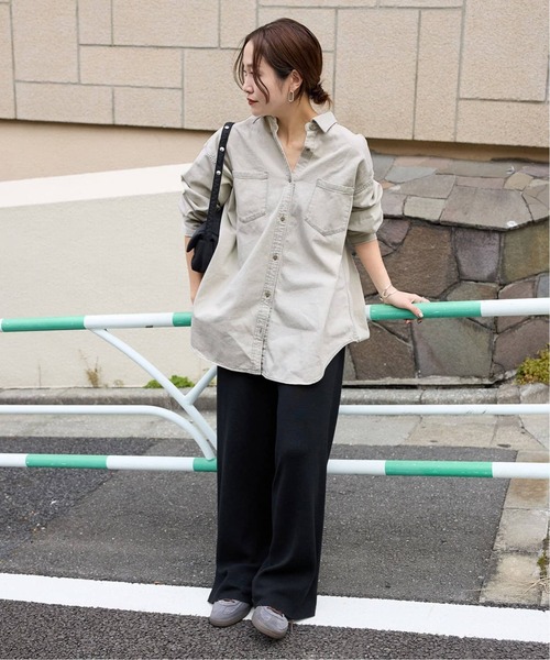 JOURNAL STANDARD（ジャーナルスタンダード）の「《追加4》ライトオンスデニムシャツ（シャツ/ブラウス・レディース・ホワイト×ホワイト/ブルー系その他・FREE）」の3枚目の写真