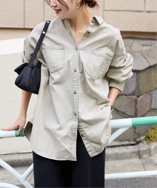 JOURNAL STANDARD（ジャーナルスタンダード）の「《追加4》ライトオンスデニムシャツ（シャツ/ブラウス・レディース・ホワイト×ホワイト/ブルー系その他・FREE）」の14枚目の写真