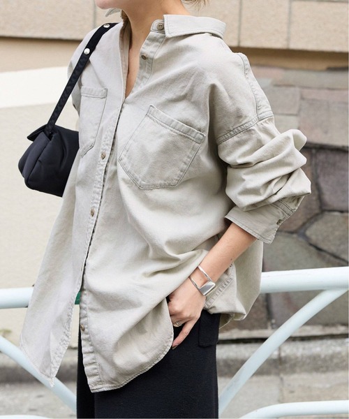 JOURNAL STANDARD（ジャーナルスタンダード）の「《追加4》ライトオンスデニムシャツ（シャツ/ブラウス・レディース・ホワイト×ホワイト/ブルー系その他・FREE）」の16枚目の写真