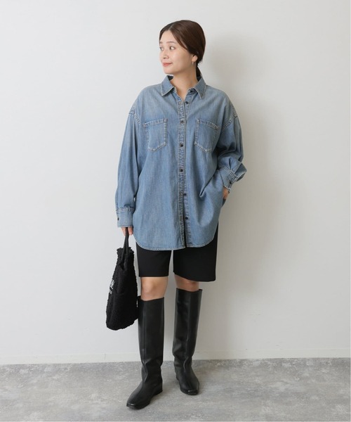 JOURNAL STANDARD（ジャーナルスタンダード）の「《追加4》ライトオンスデニムシャツ（シャツ/ブラウス・レディース・ホワイト×ホワイト/ブルー系その他・FREE）」の22枚目の写真