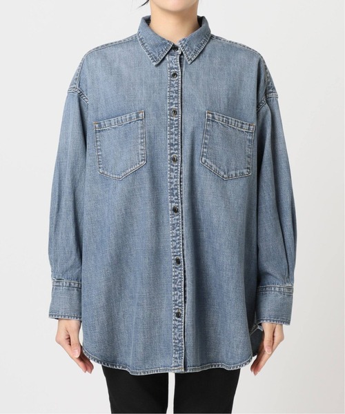 JOURNAL STANDARD（ジャーナルスタンダード）の「《追加4》ライトオンスデニムシャツ（シャツ/ブラウス・レディース・ホワイト×ホワイト/ブルー系その他・FREE）」の10枚目の写真