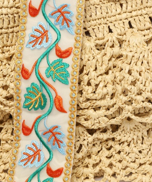 niko and...(ニコアンド)の「オリジナルテープフリル巾着ショルダーバッグ(ショルダーバッグ・レディース・ナチュラル/パープル・0)」の12枚目の写真