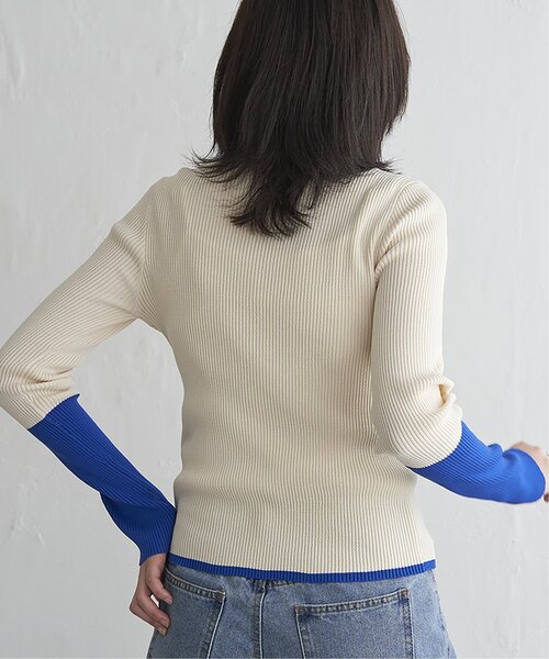 VENCEEXCHANGE（ヴァンスエクスチェンジ）の「ポリエステル配色ハイネックプルオーバー（Tシャツ/カットソー・レディース・グレー/アイボリー/ブラック・FREE）」の17枚目の写真