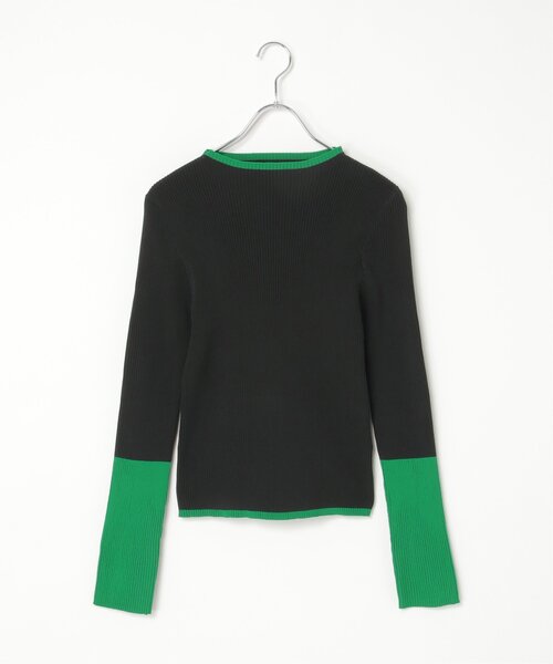 VENCEEXCHANGE（ヴァンスエクスチェンジ）の「ポリエステル配色ハイネックプルオーバー（Tシャツ/カットソー・レディース・グレー/アイボリー/ブラック・FREE）」の22枚目の写真