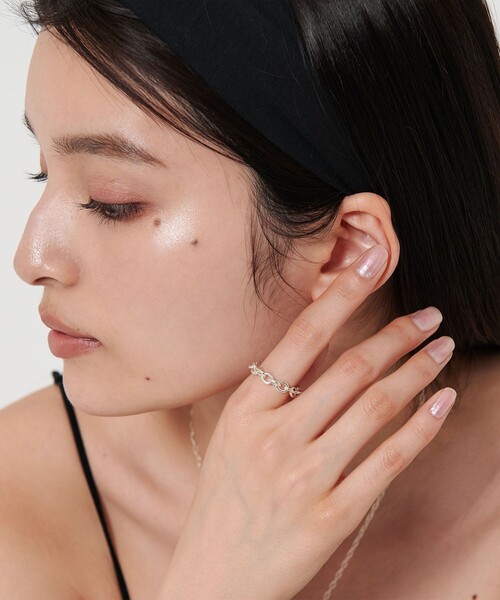 Sympathy of Soul（シンパシーオブソウル）の「＜SYMPATHY OF SOUL -Style-＞CHAIN リング＜ Select by EMMEL REFINES ＞（リング・レディース・シルバー・M）」の2枚目の写真