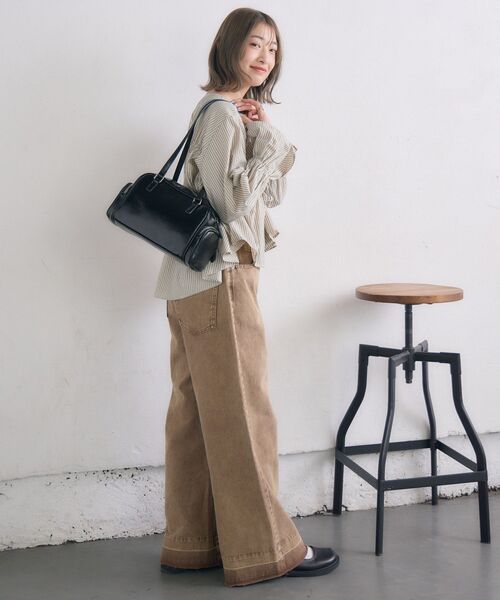 RETRO GIRL（レトロガール）の「サイドポケットボストン（ショルダーバッグ・レディース・ブラック/オフホワイト/レッド/キャメル・ONE SIZE）」の22枚目の写真