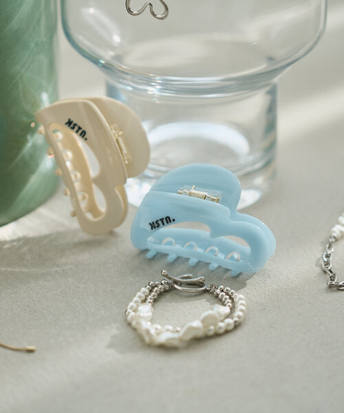 Kastane（カスタネ）の「【fiw.】ハートバンスクリップ（バレッタ/ヘアクリップ・レディース・アイボリー/ブルー系その他/ブラウン・FREE）」の15枚目の写真