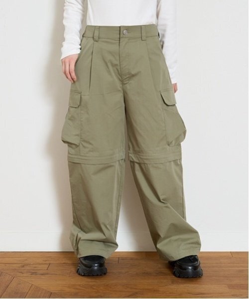 LOVETOXIC(ラブトキシック)の「【LTXC】【撥水】2WAYハーフカーゴパンツ(その他パンツ・キッズ・ホワイト/ブルーグレー/カーキ/ブラック・S:140cm/M:150cm/L:160cm)」の6枚目の写真