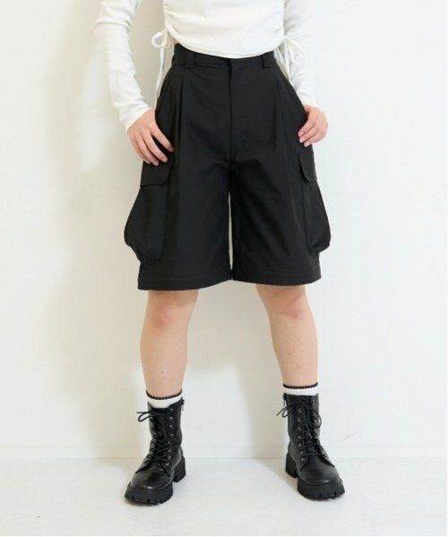 LOVETOXIC(ラブトキシック)の「【LTXC】【撥水】2WAYハーフカーゴパンツ(その他パンツ・キッズ・ホワイト/ブルーグレー/カーキ/ブラック・S:140cm/M:150cm/L:160cm)」の10枚目の写真