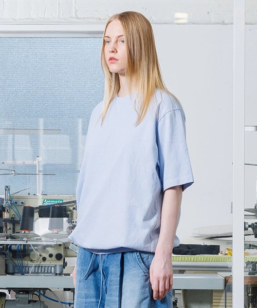 VOAAOV（ヴォアーブ）の「【VOAAOV】 QUILTING STITCH OPEN END JERSEY T-Shirt（Tシャツ/カットソー・メンズ・ブラウン/ネイビー/ブラック/サックスブルー・1/2）」の7枚目の写真