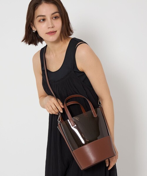 green label relaxing(グリーンレーベルリラクシング)の「5WAY トートバッグ(ショルダーバッグ・レディース・ブラック/ブラウン・FREE)」の5枚目の写真