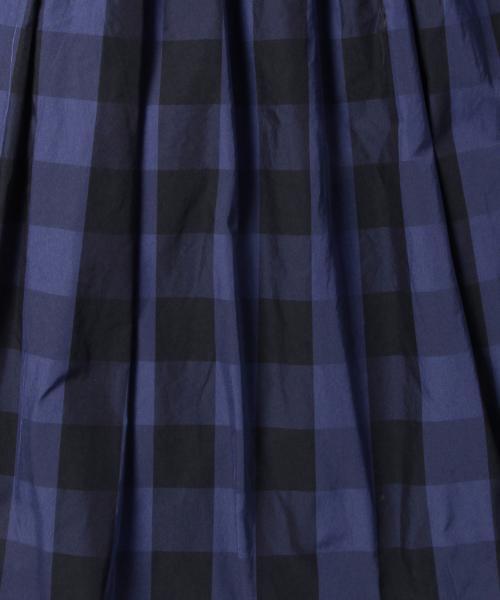 Demi-Luxe BEAMS（デミルクス ビームス）の「Demi-Luxe BEAMS / ウエストギャザー ギンガムチェック スカート（スカート・レディース・ブラウン系その他/ネイビー・ONE SIZE）」の18枚目の写真