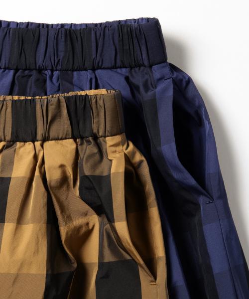 Demi-Luxe BEAMS（デミルクス ビームス）の「Demi-Luxe BEAMS / ウエストギャザー ギンガムチェック スカート（スカート・レディース・ブラウン系その他/ネイビー・ONE SIZE）」の20枚目の写真