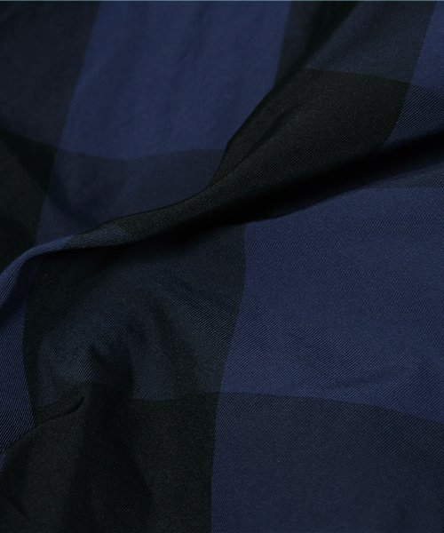 Demi-Luxe BEAMS（デミルクス ビームス）の「Demi-Luxe BEAMS / ウエストギャザー ギンガムチェック スカート（スカート・レディース・ブラウン系その他/ネイビー・ONE SIZE）」の3枚目の写真