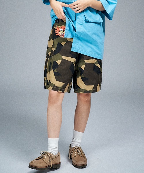 Universal Style Wear（ユニバーサルスタイルウェア）の「Universal Style Wear ベト カーゴ ショーツ（カーゴパンツ・メンズ・ブラウン系カモフラージュ/カモフラージュ/リアルツリーカモ/タイガーカモ・MEDIUM/LARGE/X-LARGE）」の3枚目の写真