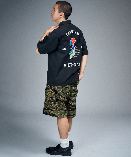 Universal Style Wear（ユニバーサルスタイルウェア）の「Universal Style Wear ベト カーゴ ショーツ（カーゴパンツ・メンズ・ブラウン系カモフラージュ/カモフラージュ/リアルツリーカモ/タイガーカモ・MEDIUM/LARGE/X-LARGE）」の5枚目の写真