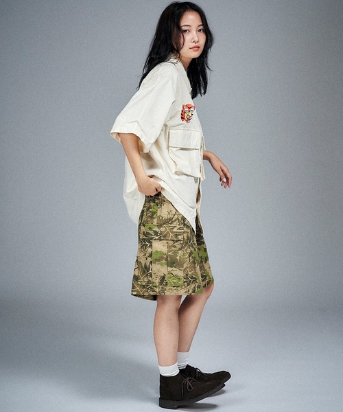 Universal Style Wear（ユニバーサルスタイルウェア）の「Universal Style Wear ベト カーゴ ショーツ（カーゴパンツ・メンズ・ブラウン系カモフラージュ/カモフラージュ/リアルツリーカモ/タイガーカモ・MEDIUM/LARGE/X-LARGE）」の8枚目の写真