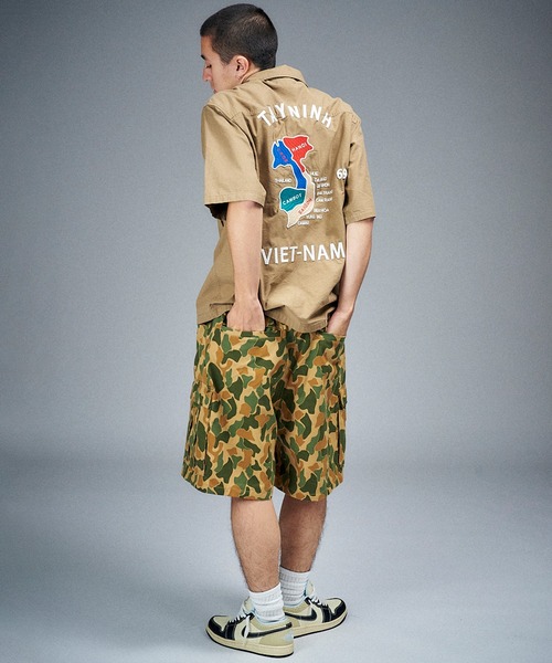 Universal Style Wear（ユニバーサルスタイルウェア）の「Universal Style Wear ベト カーゴ ショーツ（カーゴパンツ・メンズ・ブラウン系カモフラージュ/カモフラージュ/リアルツリーカモ/タイガーカモ・MEDIUM/LARGE/X-LARGE）」の6枚目の写真